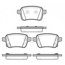 1450.22 REMSA Комплект тормозных колодок, дисковый тормоз