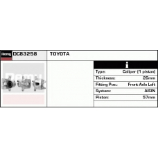 DC83258 DELCO REMY Тормозной суппорт