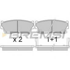 BP2419 BREMSI Комплект тормозных колодок, дисковый тормоз
