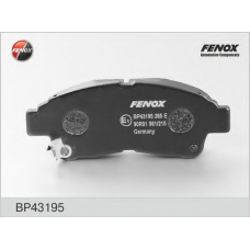 BP43195 FENOX Комплект тормозных колодок, дисковый тормоз