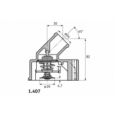 1.407.87 BEHR Термостат, охлаждающая жидкость