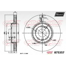 875357.6880 MAXTECH Тормозной диск