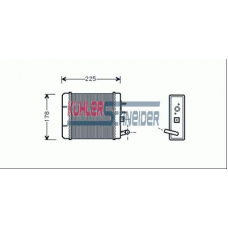 2390301 KUHLER SCHNEIDER Теплообменник, отопление салона