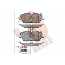 RB1662-700 R BRAKE Комплект тормозных колодок, дисковый тормоз