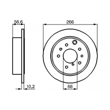 0 986 478 554 BOSCH Тормозной диск