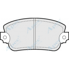 PAD285 APEC Комплект тормозных колодок, дисковый тормоз