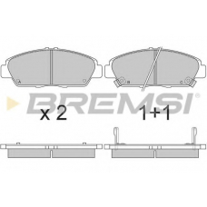 BP2621 BREMSI Комплект тормозных колодок, дисковый тормоз