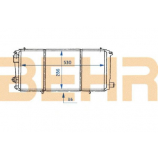 2110327 BEHR Radiator