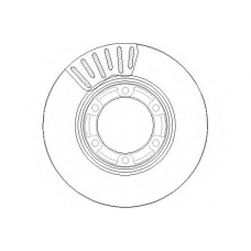 NBD1557 NATIONAL Тормозной диск