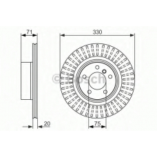 0 986 479 727 BOSCH Тормозной диск