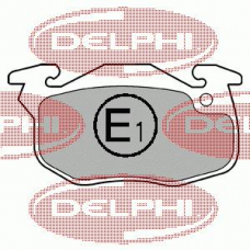 LP1053 DELPHI Комплект тормозных колодок, дисковый тормоз