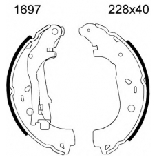 01697 BSF Комплект тормозных колодок