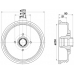 MBD237 MINTEX Тормозной барабан