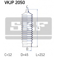 VKJP 2050 SKF Комплект пылника, рулевое управление