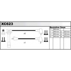 XC623 QUINTON HAZELL Комплект проводов зажигания
