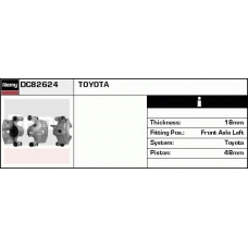 DC82624 DELCO REMY Тормозной суппорт