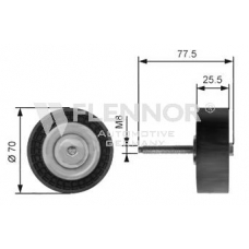 FU99381 FLENNOR Паразитный / ведущий ролик, поликлиновой ремень