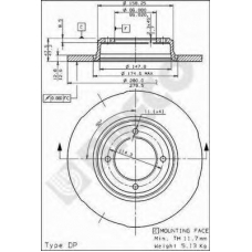 BS 7499 BRECO Тормозной диск