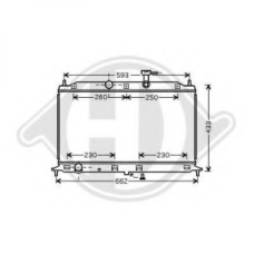 8654113 DIEDERICHS Радиатор, охлаждение двигателя