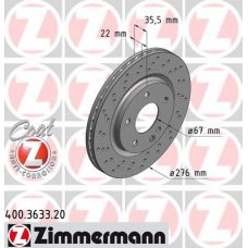 400.3633.20 ZIMMERMANN Тормозной диск