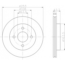 MDC774 MINTEX Тормозной диск