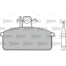 598093 VALEO Комплект тормозных колодок, дисковый тормоз