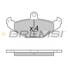 BP3033 BREMSI Комплект тормозных колодок, дисковый тормоз