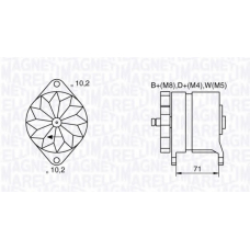 063534681240 MAGNETI MARELLI Генератор