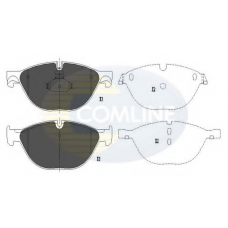 CBP06017 COMLINE Комплект тормозных колодок, дисковый тормоз