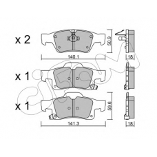 822-928-0 CIFAM Комплект тормозных колодок, дисковый тормоз