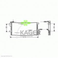 94-5107 KAGER Конденсатор, кондиционер