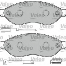 598891 VALEO Комплект тормозных колодок, дисковый тормоз