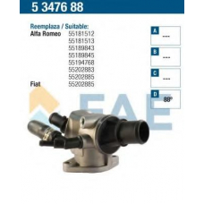 5347688 FAE Термостат, охлаждающая жидкость