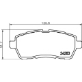 N-1465 COBREQ Комплект тормозных колодок, дисковый тормоз