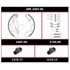 SPK 3307.00 REMSA Комплект тормозов, барабанный тормозной механизм