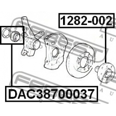 DAC38700037 FEBEST Подшипник ступицы колеса