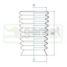 1133302 GOMET Защитный колпак / пыльник, амортизатор