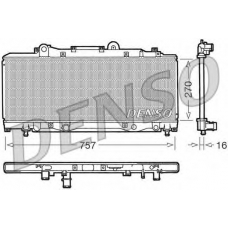 DRM13002 DENSO Радиатор, охлаждение двигателя