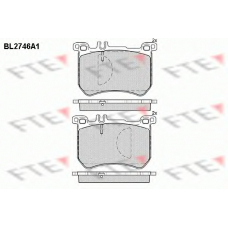BL2746A1 FTE Комплект тормозных колодок, дисковый тормоз