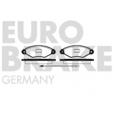 5502223957 EUROBRAKE Комплект тормозных колодок, дисковый тормоз