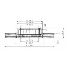 BDC3135 QUINTON HAZELL Тормозной диск