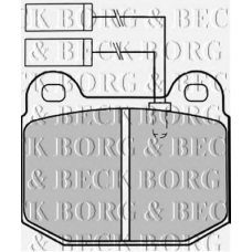 BBP1254 BORG & BECK Комплект тормозных колодок, дисковый тормоз