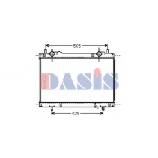 081360N AKS DASIS Радиатор, охлаждение двигателя