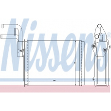 73987 NISSENS Теплообменник, отопление салона