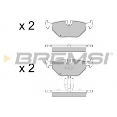 BP3051 BREMSI Комплект тормозных колодок, дисковый тормоз