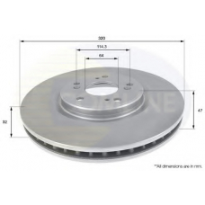 ADC0566V COMLINE Тормозной диск