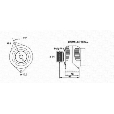 943355175010 MAGNETI MARELLI Генератор