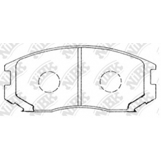 PN3285 NiBK Комплект тормозных колодок, дисковый тормоз