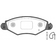 BPA0643.20 OPEN PARTS Комплект тормозных колодок, дисковый тормоз