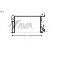 PE2133 AVA Радиатор, охлаждение двигателя